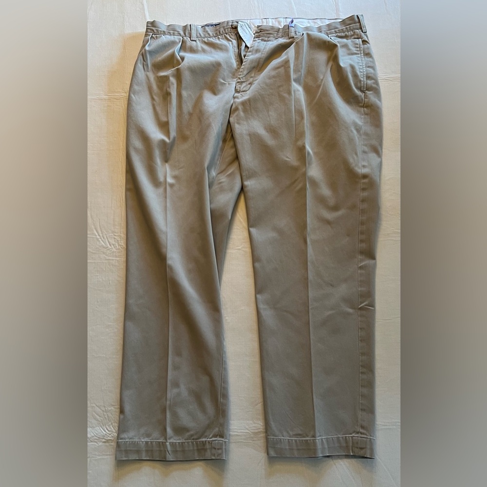 Polo By Ralph Lauren Kahki Beige Men’s Ethan Cotton Long Pants 42/30